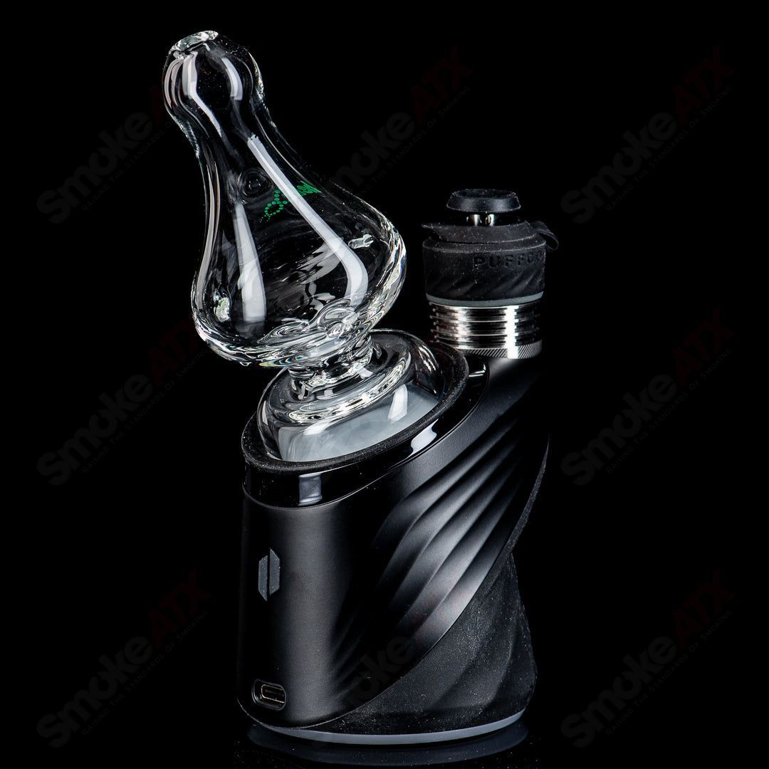 Green Label Classic Puffco Peak dry top made of glass, designed by American Helix for Puffco Peak vaporizer.