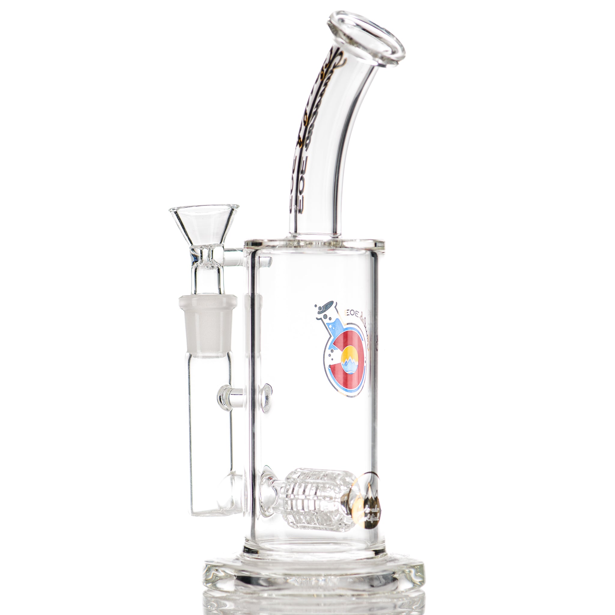 8in 14mm Clear FAT Inline Matrix Hanger GlassLab 303