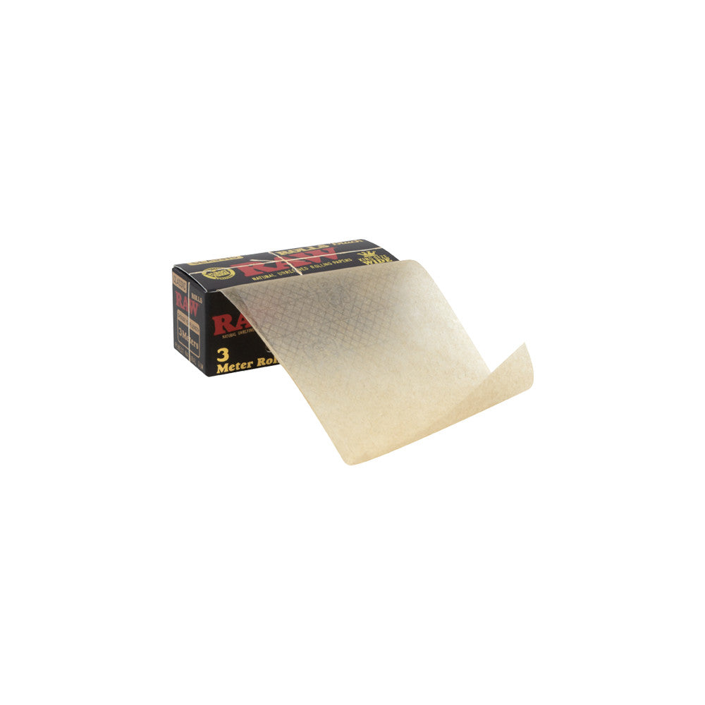 King Size Wide Black 3 Meter Roll Raw - Smoke ATX