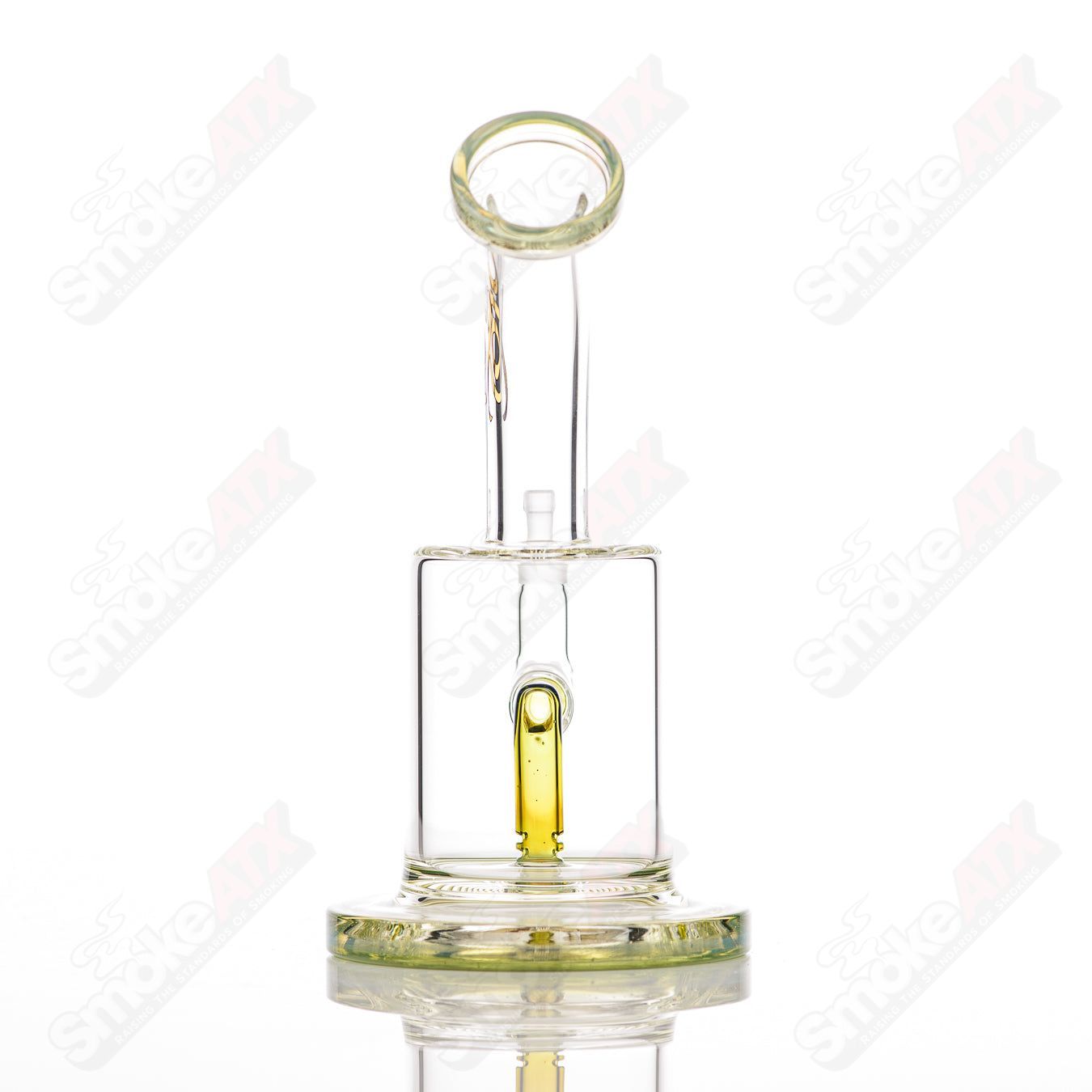 1 10mm Macro XL w 2 Color Foot/Mouthpiece Toro Glass - Smoke ATX