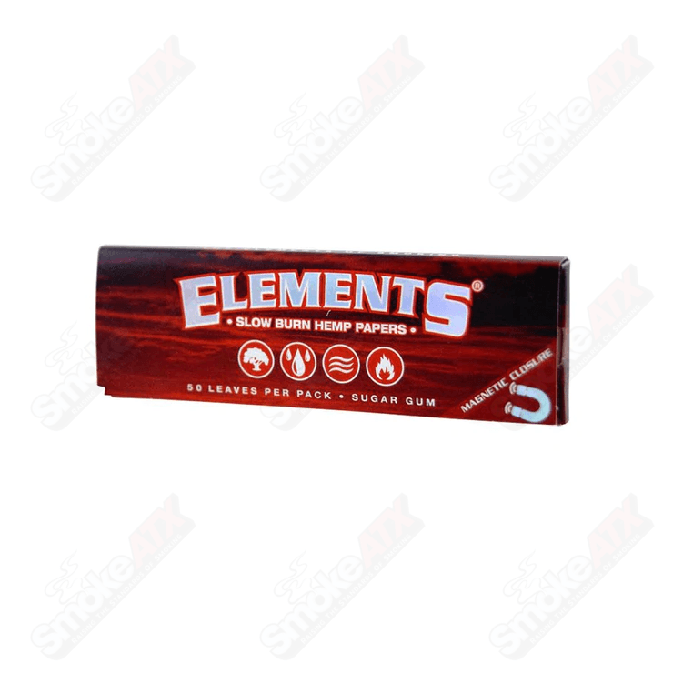 Pack of 1 1/4 hemp rolling papers by Elements, featuring natural, eco-friendly rolling papers for smooth rolling.