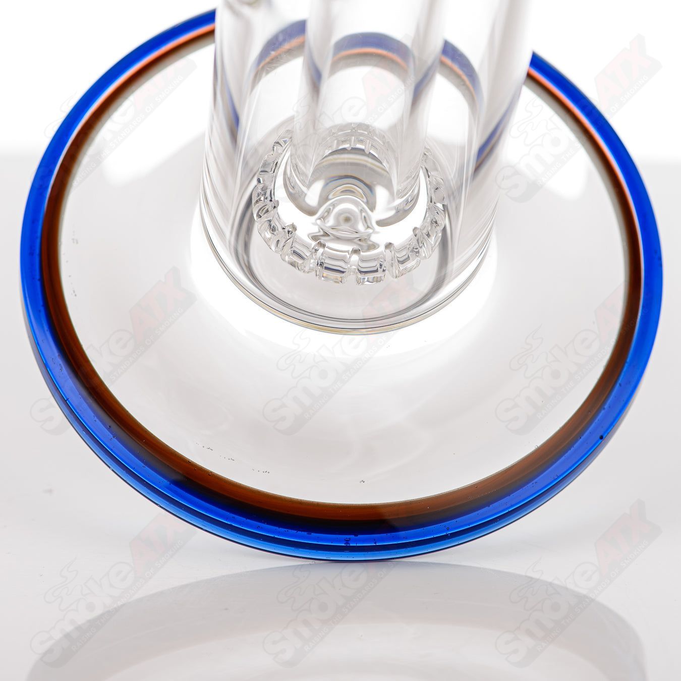 Toro 18mm full-size circular-to-circular glass straight tube bong, clear with smooth glass finish.