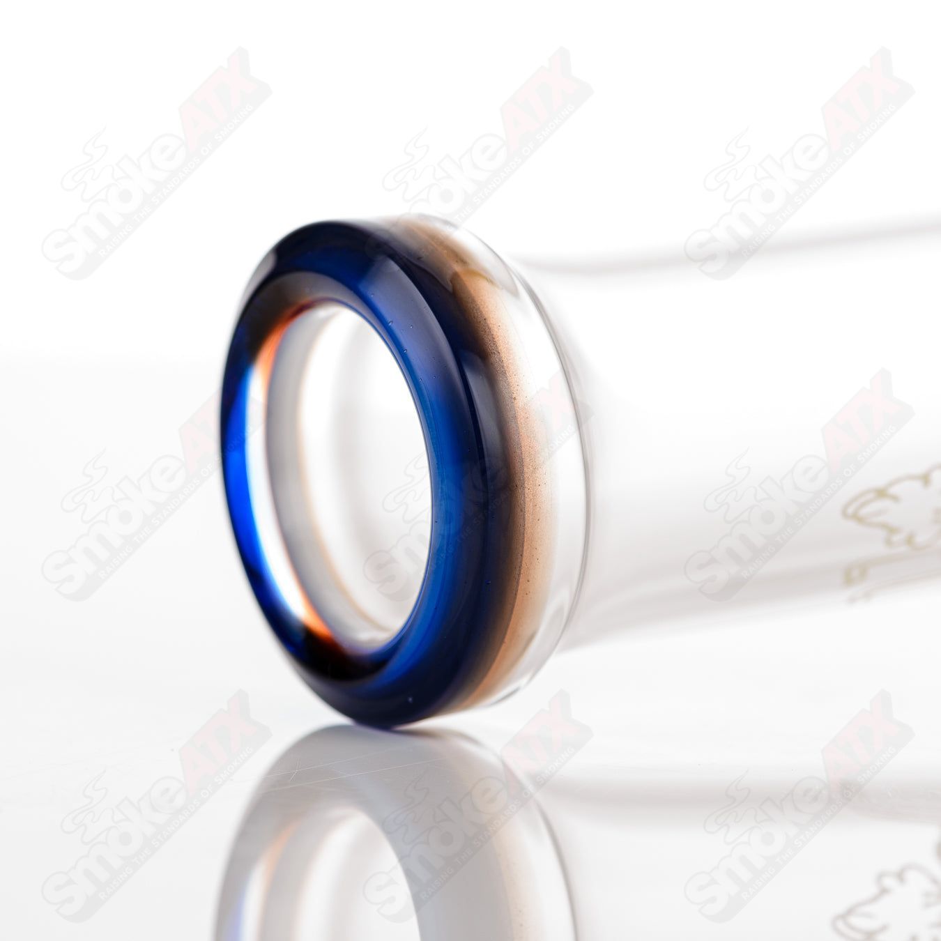 Toro 18mm full-size straight glass tube with circular-to-circular design, ideal for smoking accessories.