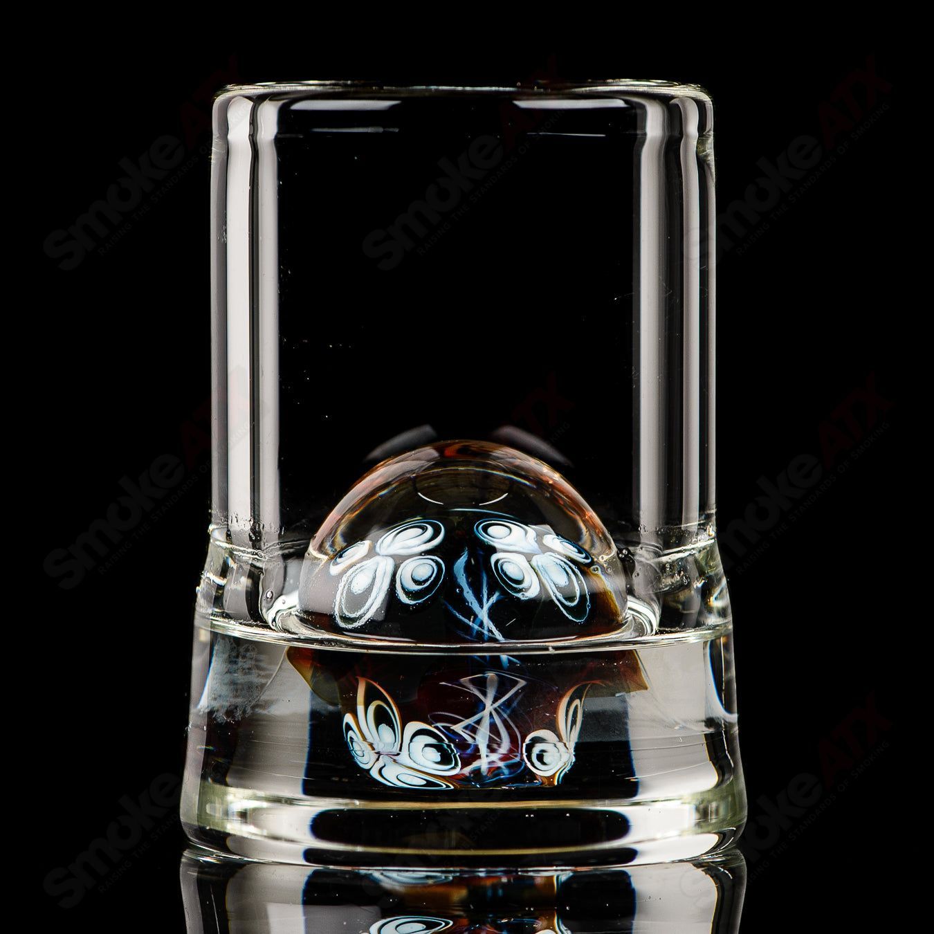 1 Dot Stack Shot Glass Indo Glass - Smoke ATX