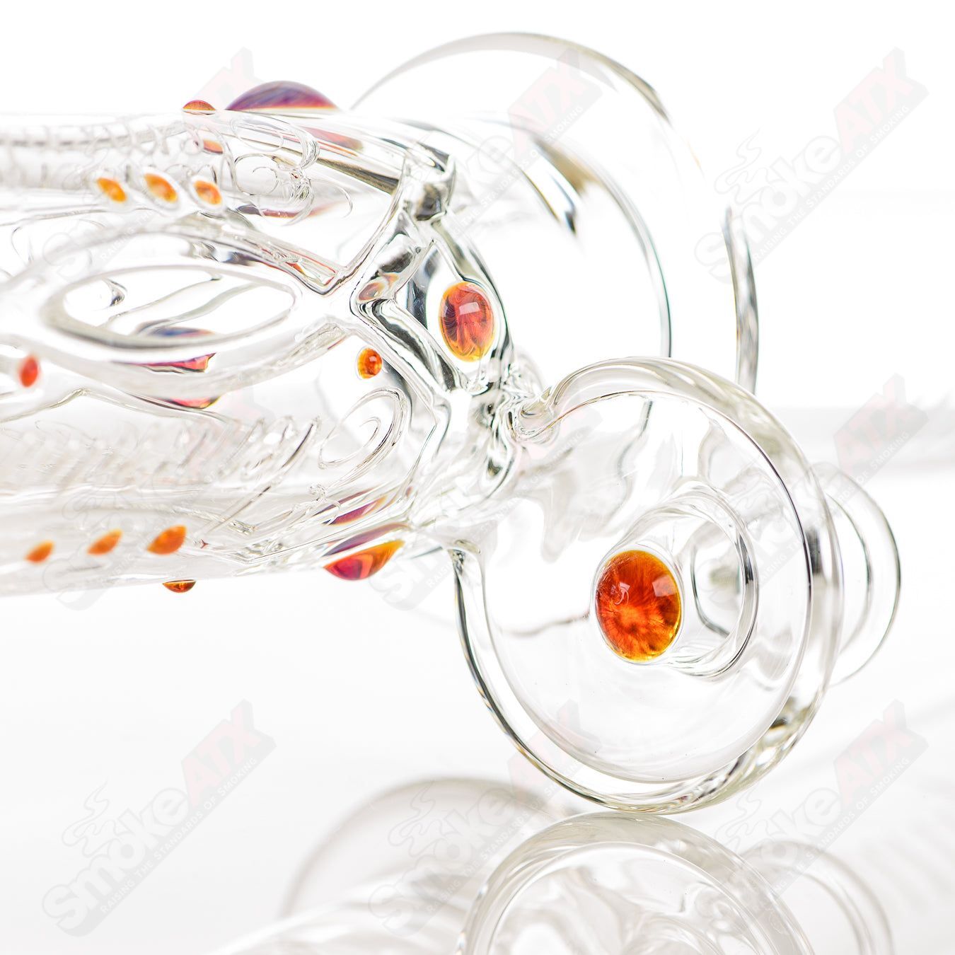 1 Elementum Membrane Tube with Color Dots Avant - Garde Glass - Smoke ATX