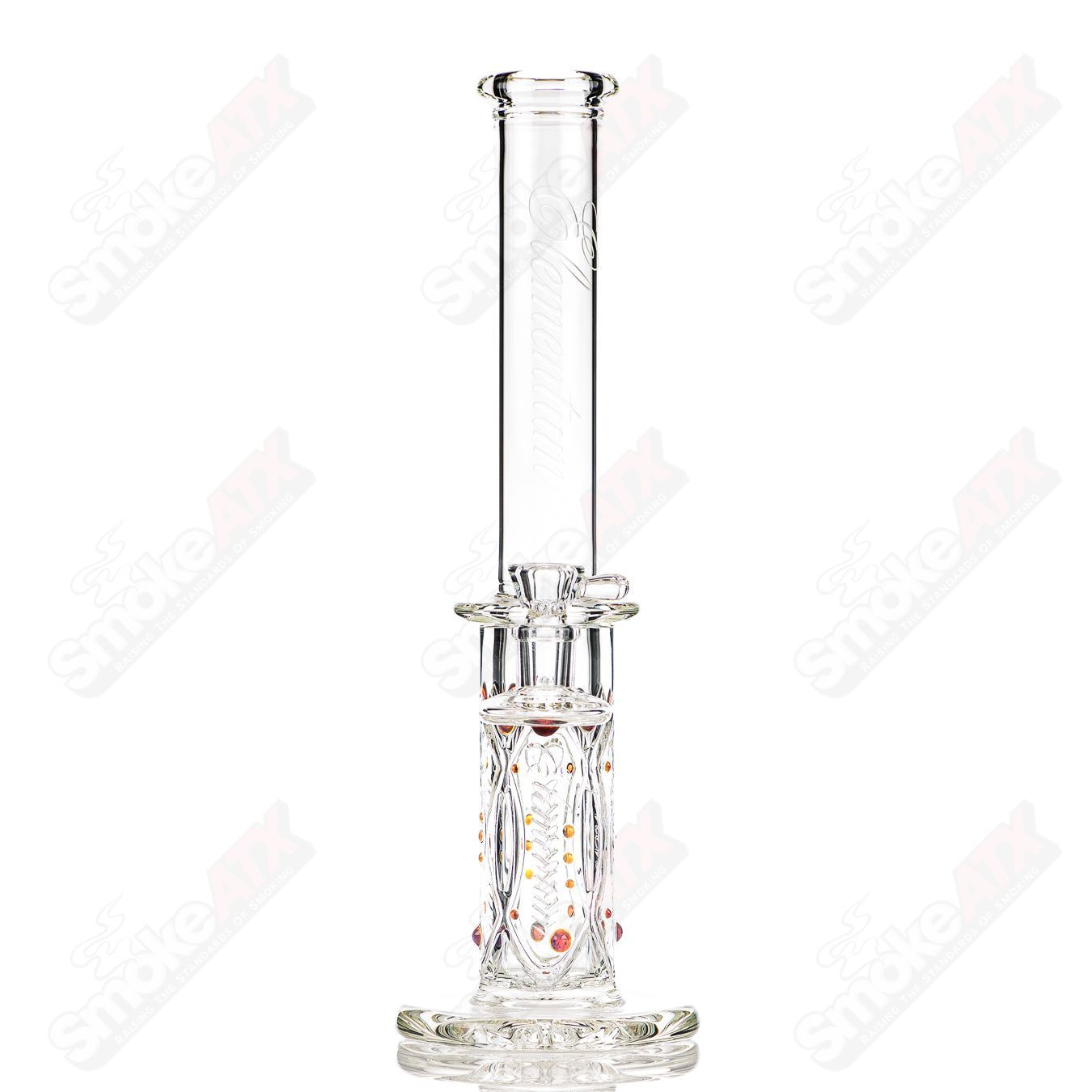 1 Elementum Membrane Tube with Color Dots Avant - Garde Glass - Smoke ATX