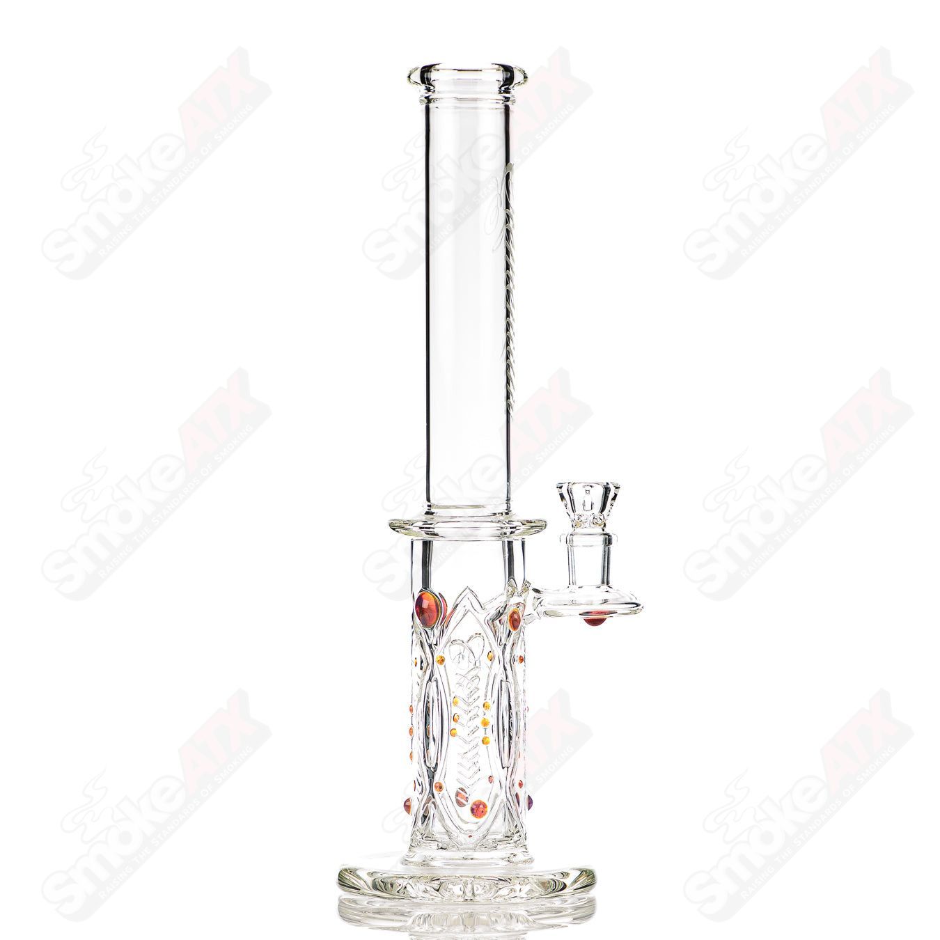 1 Elementum Membrane Tube with Color Dots Avant - Garde Glass - Smoke ATX