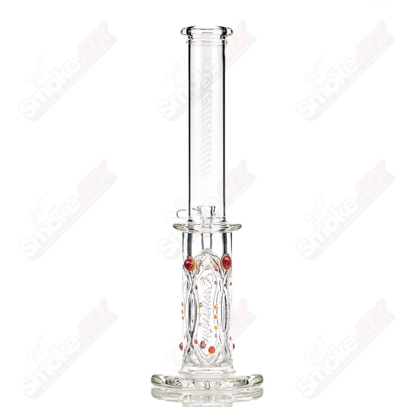 1 Elementum Membrane Tube with Color Dots Avant - Garde Glass - Smoke ATX