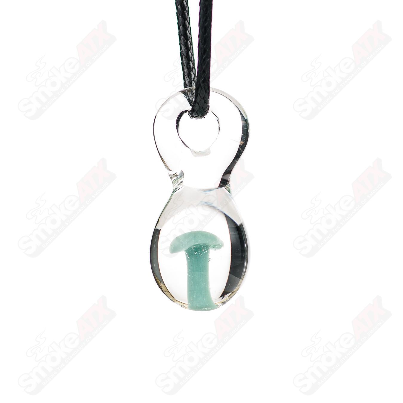 C4K Glass Implosion Pendant featuring colorful glass design on a sleek pendant necklace, showcasing vibrant, artistic craftsmanship.