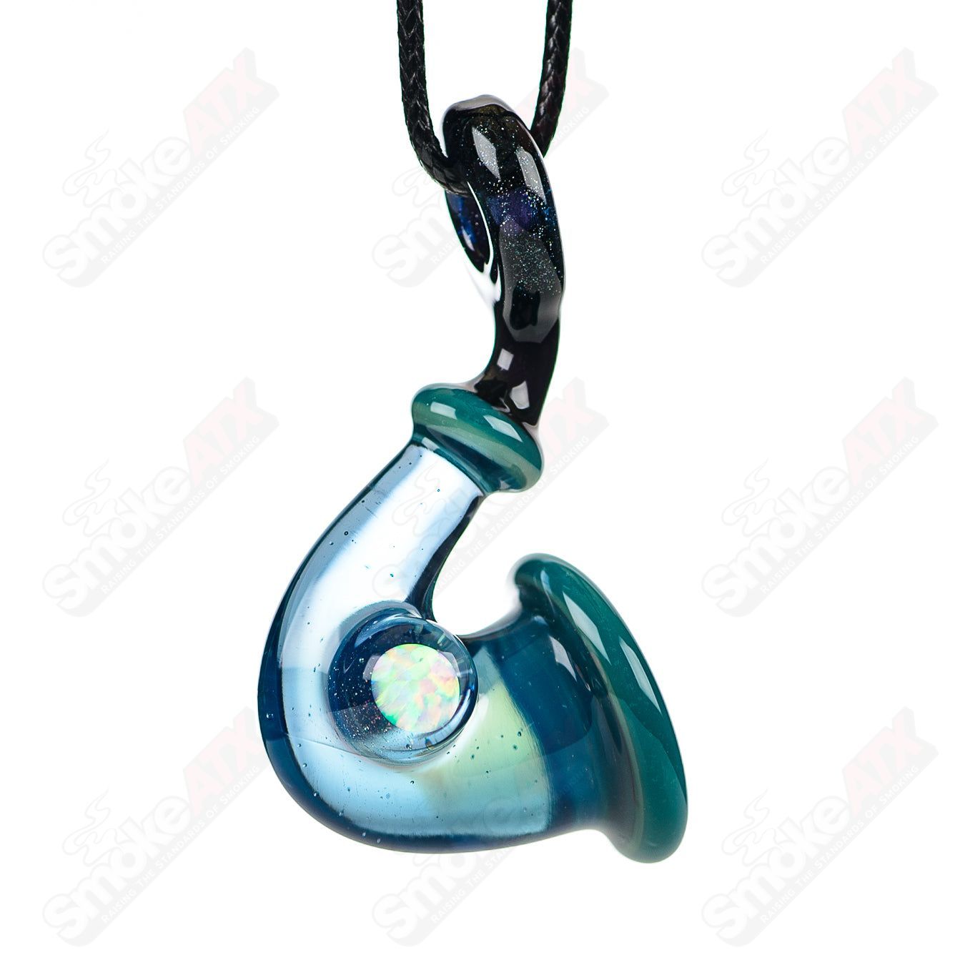 JMass Sherlock Pendant V1 heady glass pendant featuring a detailed Sherlock Holmes-inspired design.