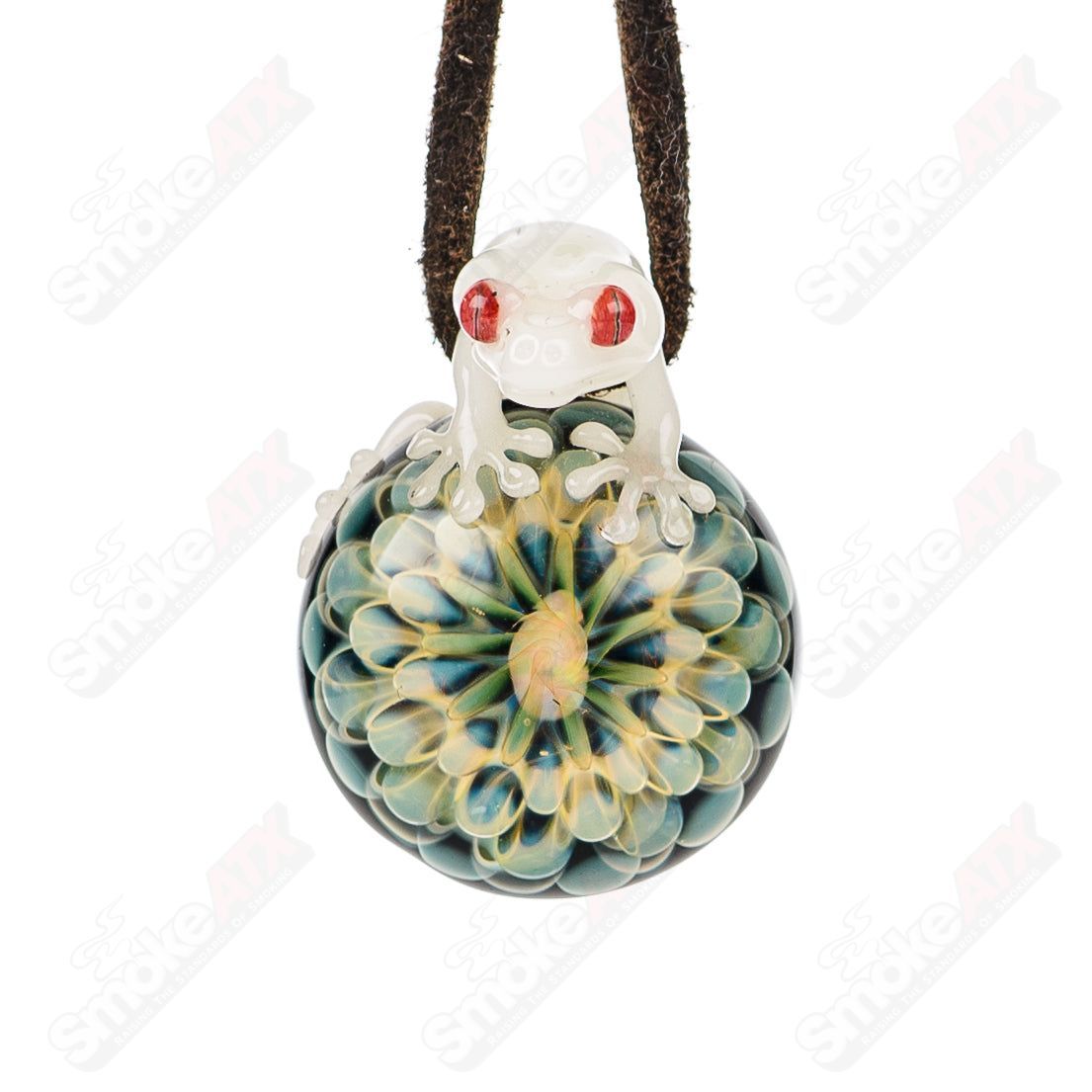 Kengtaro Heady Glass Tier 1 Pendant featuring colorful glass art and intricate design details.
