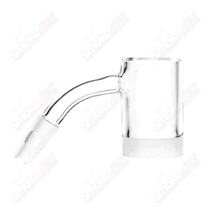 Glass Gavel V3 banger by Highly Educated, showcasing a sleek design with clear glass and precise craftsmanship.