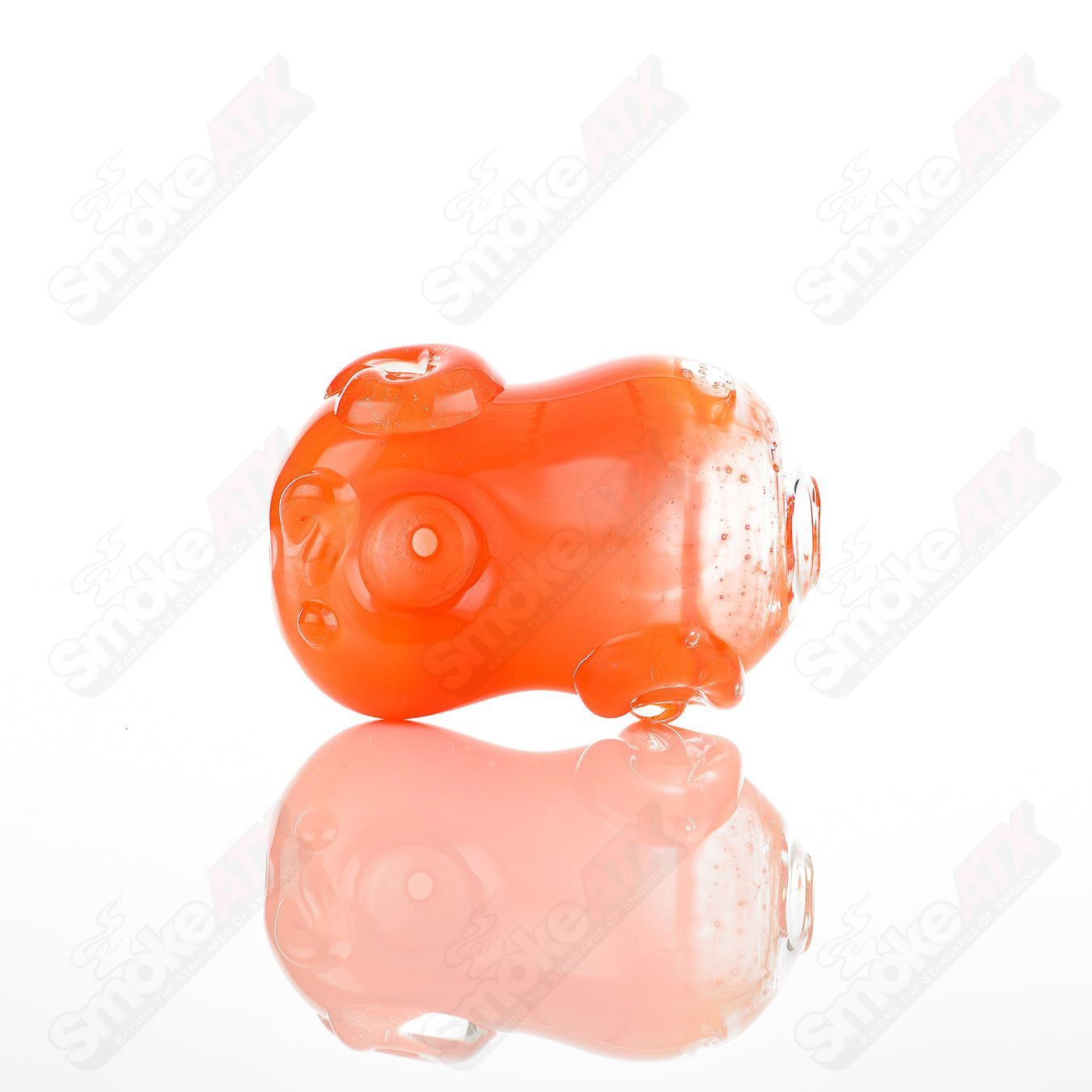 Glass pipe called Bean Spoon by Nobody, featuring a clear glass design with a rounded bowl and smooth stem.