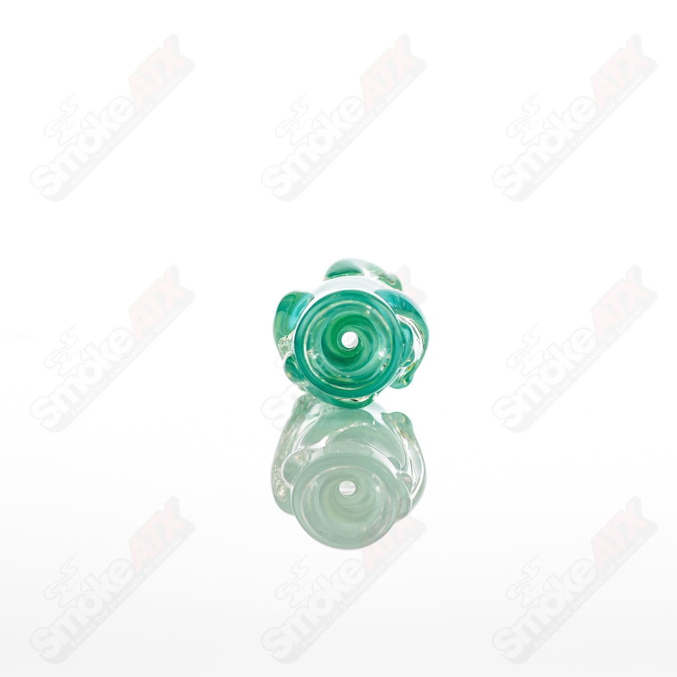 Large Chillum glass pipe by Nobody, featuring clear glass construction and a sleek design for smooth smoking experience.