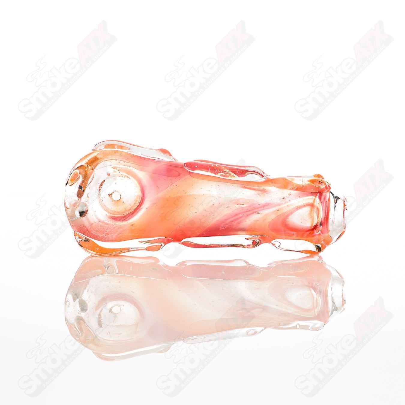Spoon glass pipe by Nobody featuring a clear glass design with a rounded bowl and smooth stem, ideal for smoking purposes.