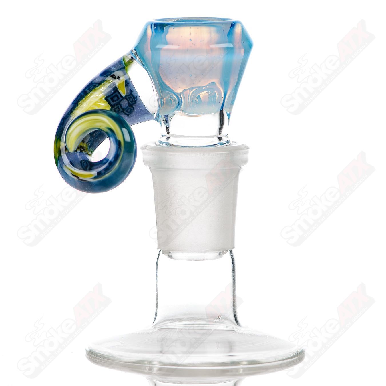 Black 18mm Slide LE by Terroir, part of the Crunklestein collection, designed for Heady Glass bowls.