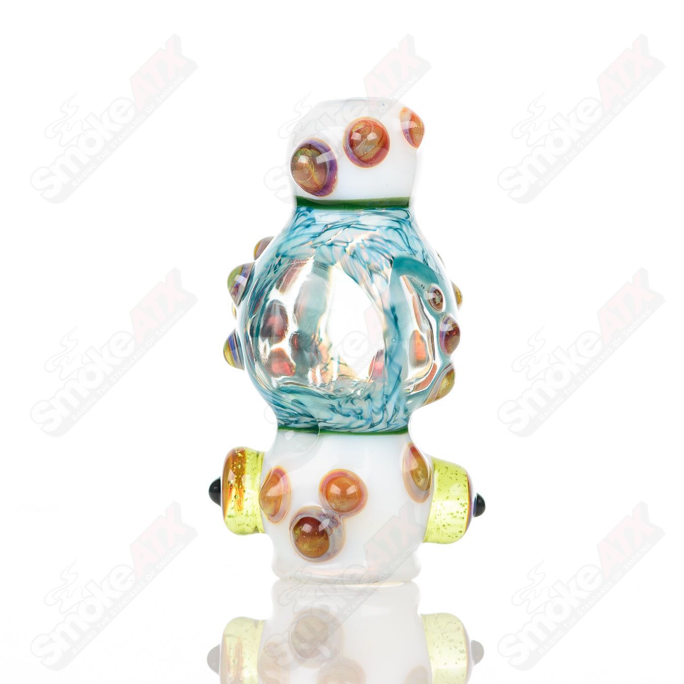 Small Baby Dabs Chillum glass pipe for dabbing, featuring a compact design and clear glass construction.