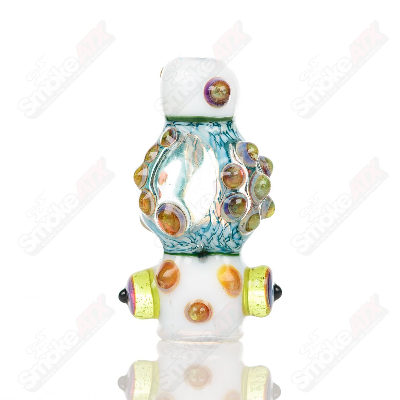 Small glass Chillum baby dabs by Baby Dabs, compact and clear with a simple straight tube design for dabbing accessories.