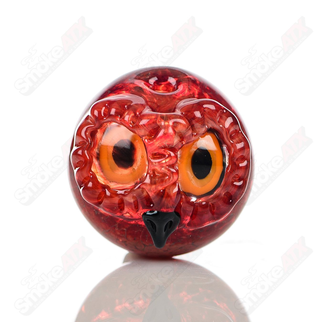 2 Spotted Owl Carb Cap Four Winds Flameworks - Smoke ATX