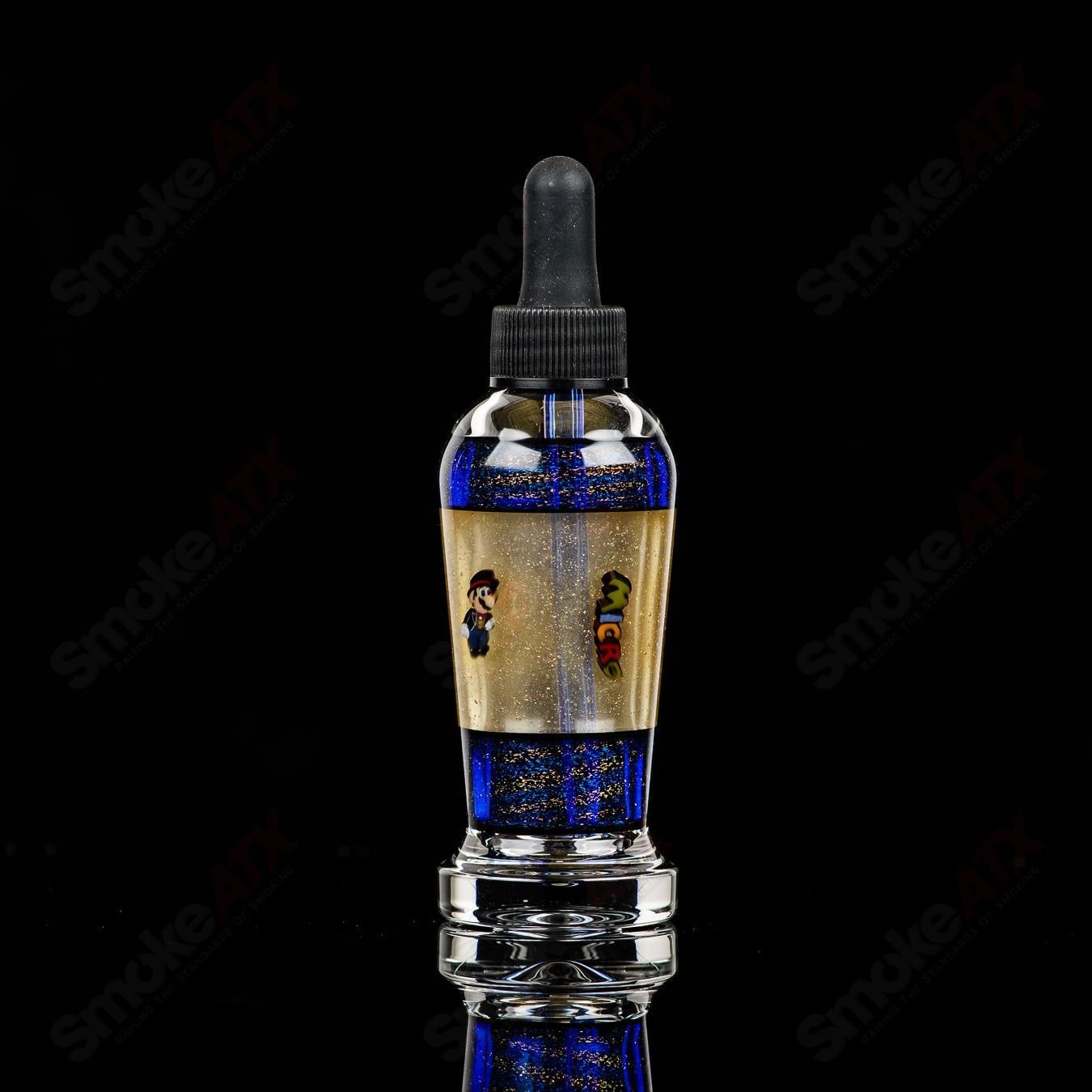 Micro Glass #2 Spray Bottle SPG x Micro, clear heady glass spray bottle with dual spray nozzles, designed for precise application.