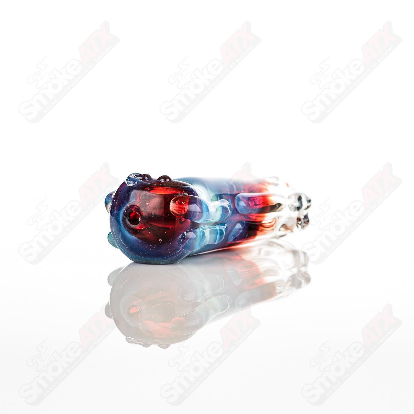 Glass pipe called #20 Spoon Glass by Nobody, clear glass with a rounded bowl and smooth stem for smoking.