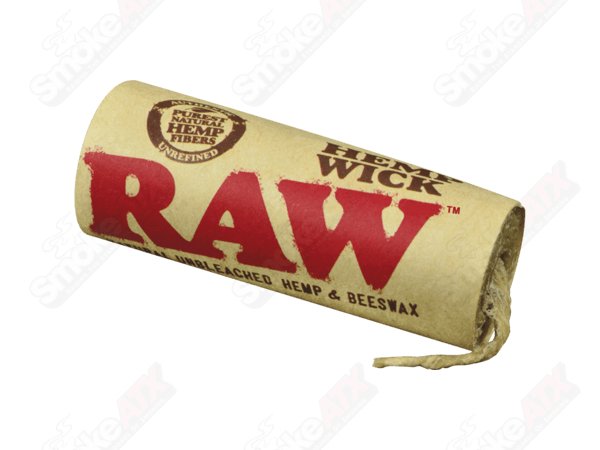 20ft RAW hemp wick for smoking and lighting, natural hemp material, flexible and durable for cannabis or pipe use.