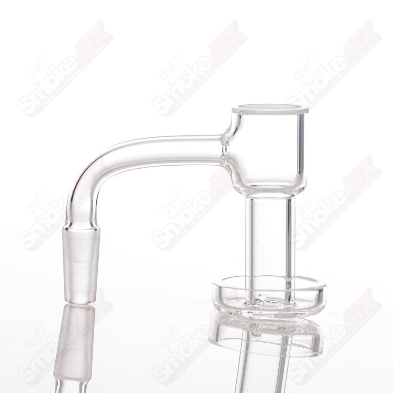 Toro 20mm 10/90 Terp Slurper Quartz Glass Banger for dabbing, with a clear glass design and slurper style for terp collection.