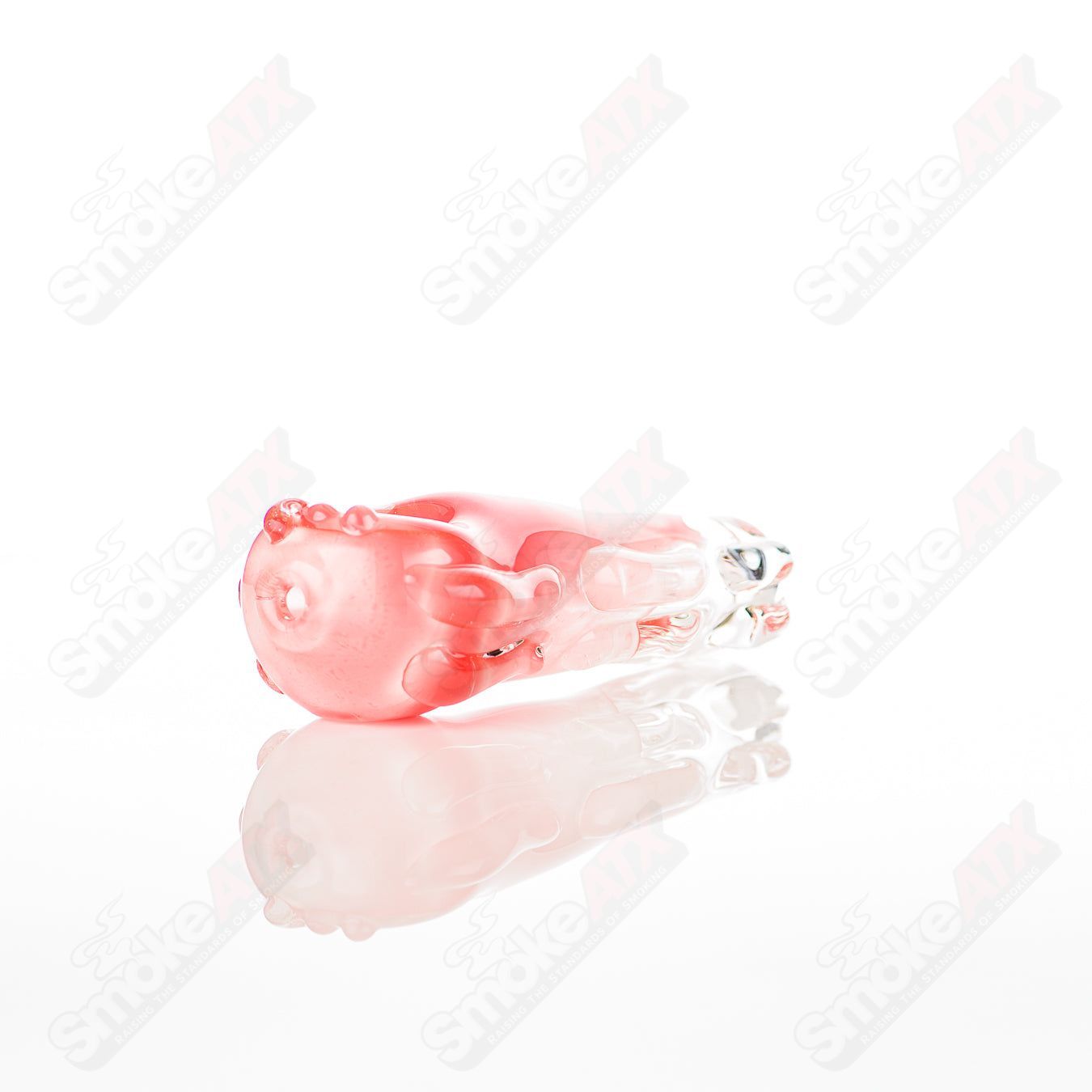 Glass pipe called the #22 Spoon Glass by Nobody, featuring a clear glass design with a rounded bowl and streamlined shape.