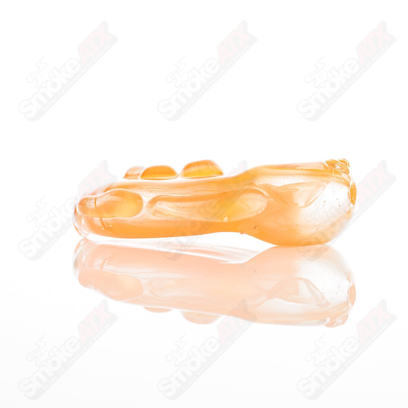 Glass Goddess Pipe by Nobody, a clear glass pipe featuring intricate goddess design, ideal for collection or personal use.