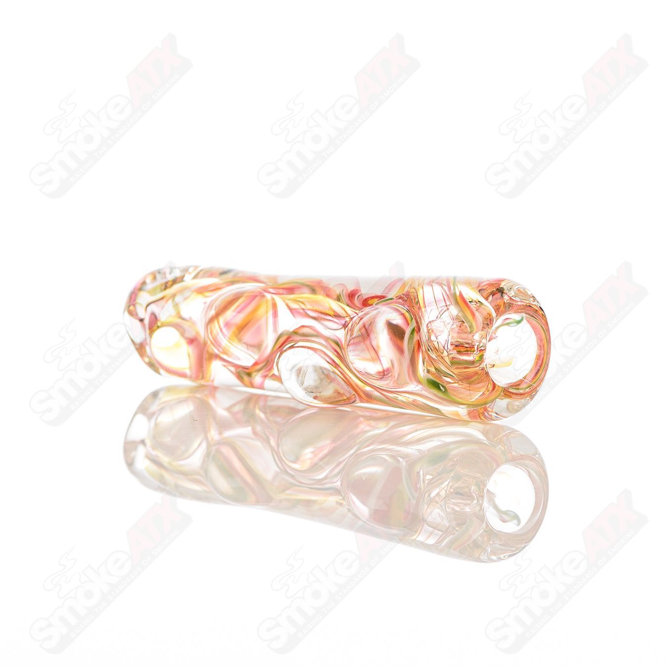 Texas Hot Glass Taster #29 chillum glass pipe with clear design and compact shape, ideal for discreet use.