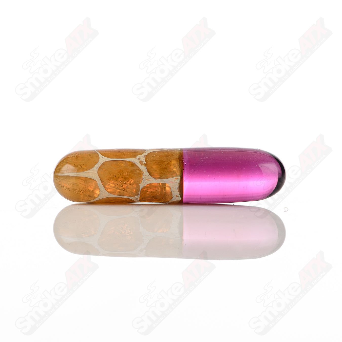 Robertson Glass 710 Products #3 Terp Pill, a clear glass concentrate container with a rounded shape and secure lid.