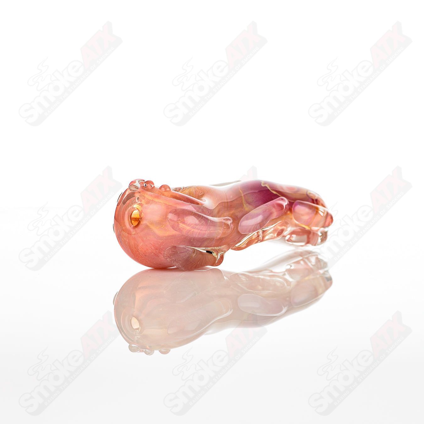 Glass pipe called #30 Spoon by Nobody, clear glass with a rounded bowl and straight stem, designed for smoking.