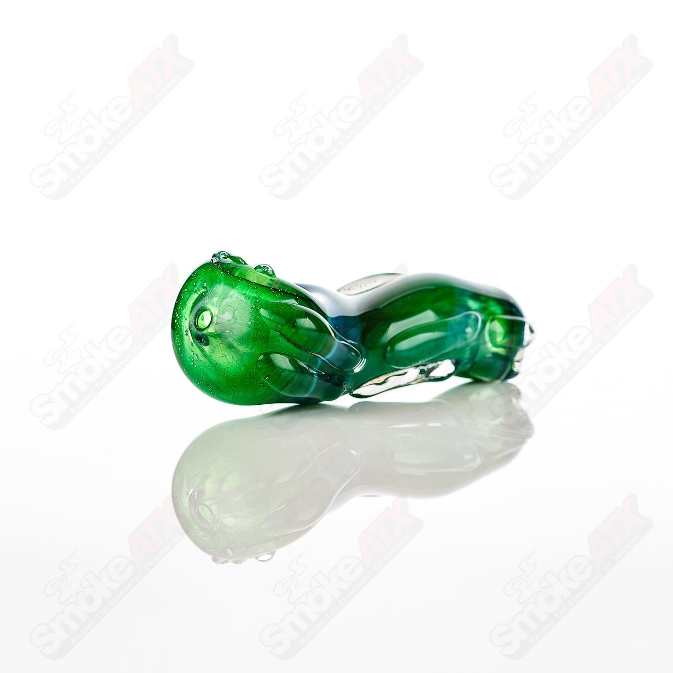 Glass pipe called the #35 Spoon Glass by Nobody, featuring a classic spoon design and clear glass construction.