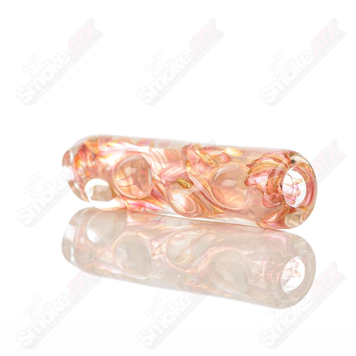 Texas Hot Glass 35 Taster Texas Hot Glass chillum glass pipe with a clear, compact design for easy handling and smoking.