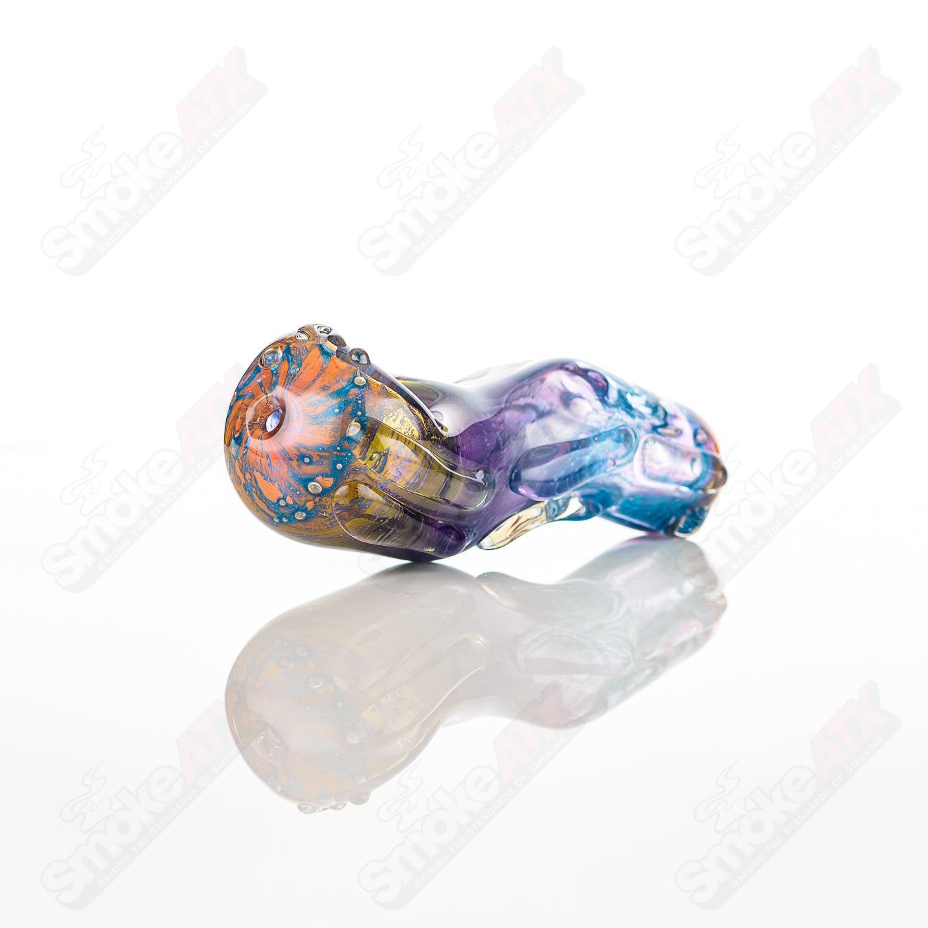 Glass pipe Spoon Glass by Nobody, clear glass with a rounded bowl and smooth stem, designed for smoking use.