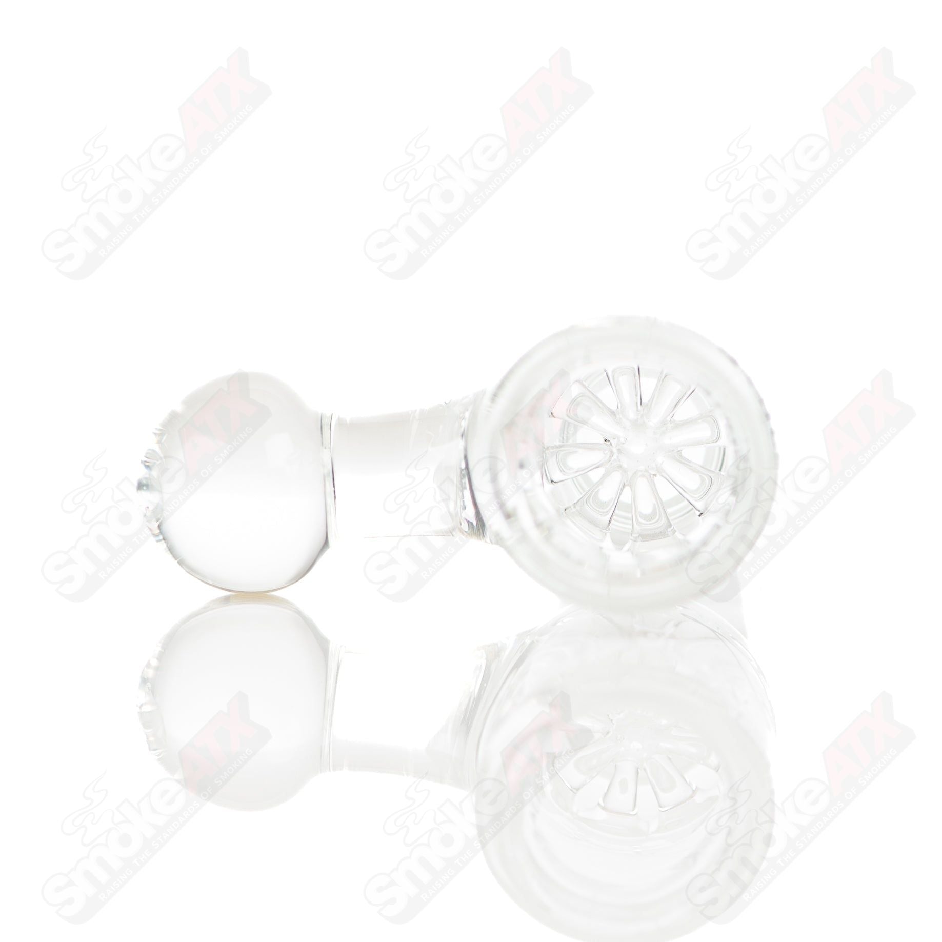 Leisure Glass 36/36 Flower Tube straight glass water pipe with colorful flower design and clear glass construction.