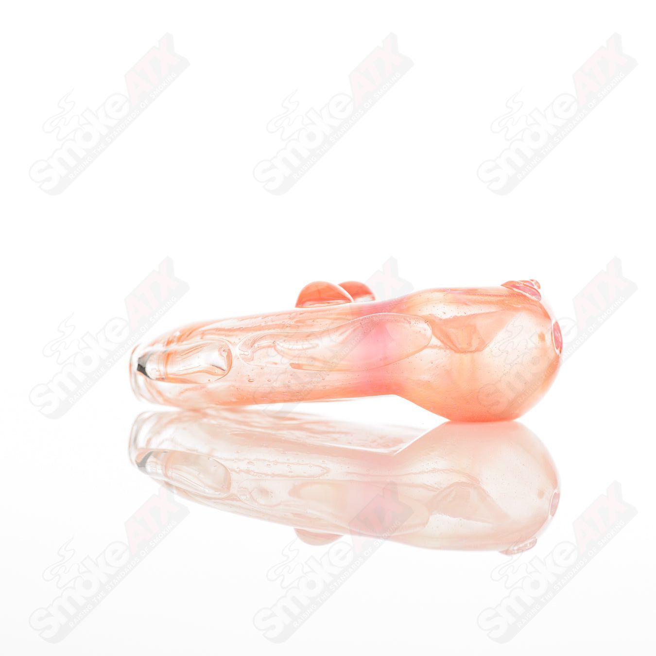 Glass pipe called Goddess Pipe by Nobody, featuring intricate glass design and smooth curves for smoking enjoyment.