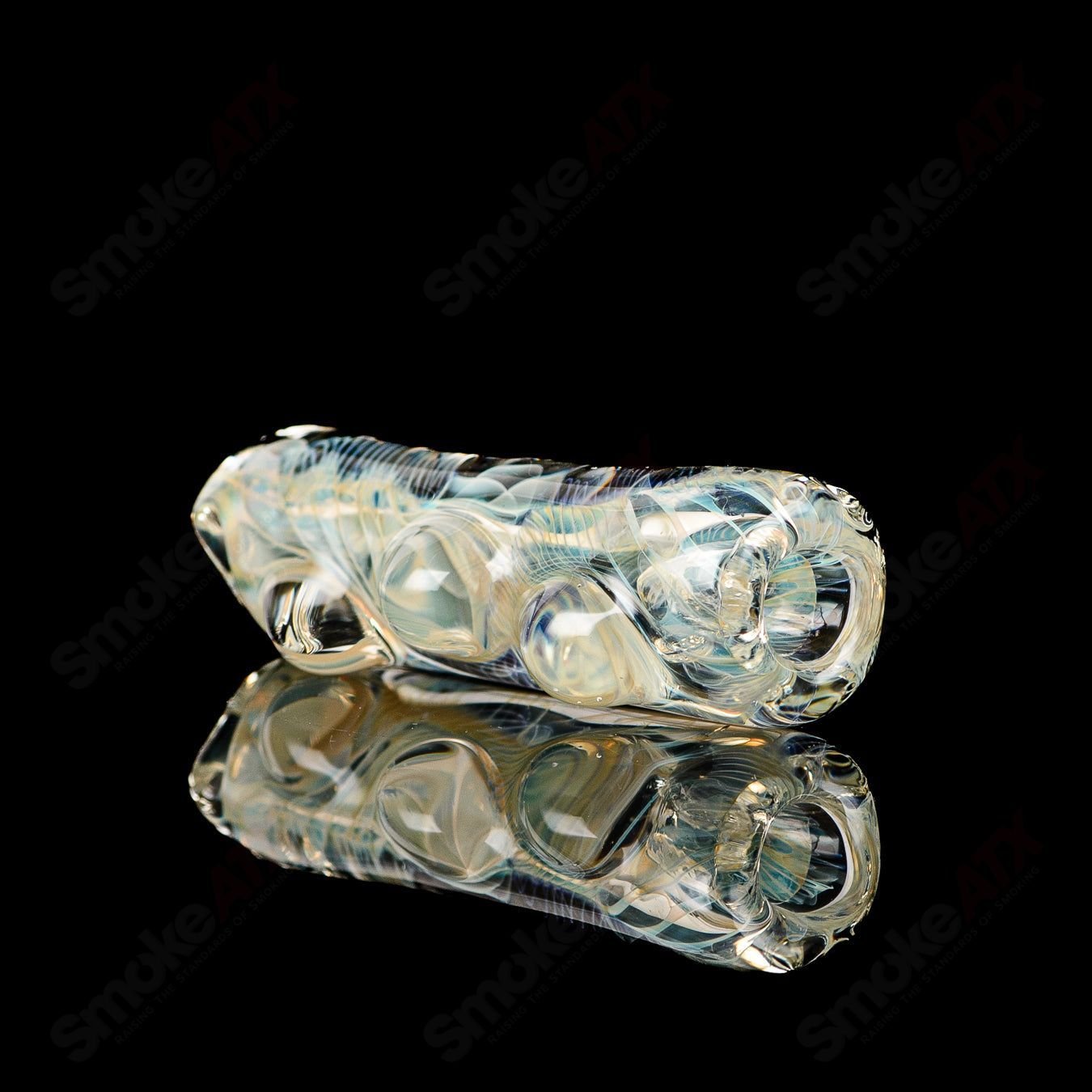 Texas Hot Glass #37 Taster Chillum glass pipe with clear glass and smooth finish, designed for smoking.