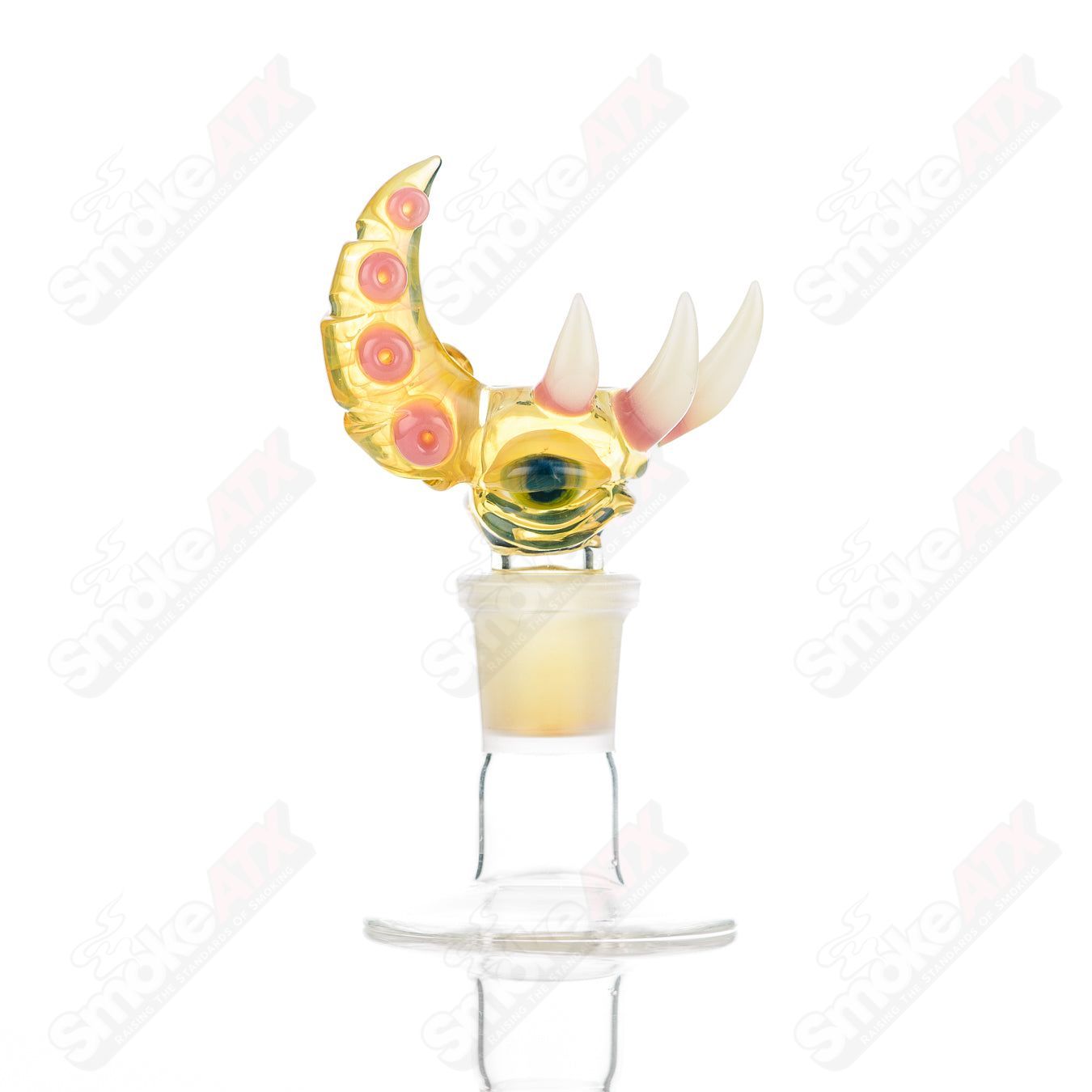 Salt Glass 19mm 3-hole slide bowl for Heady Glass, designed for SPG x SALT compatible smoking accessories.