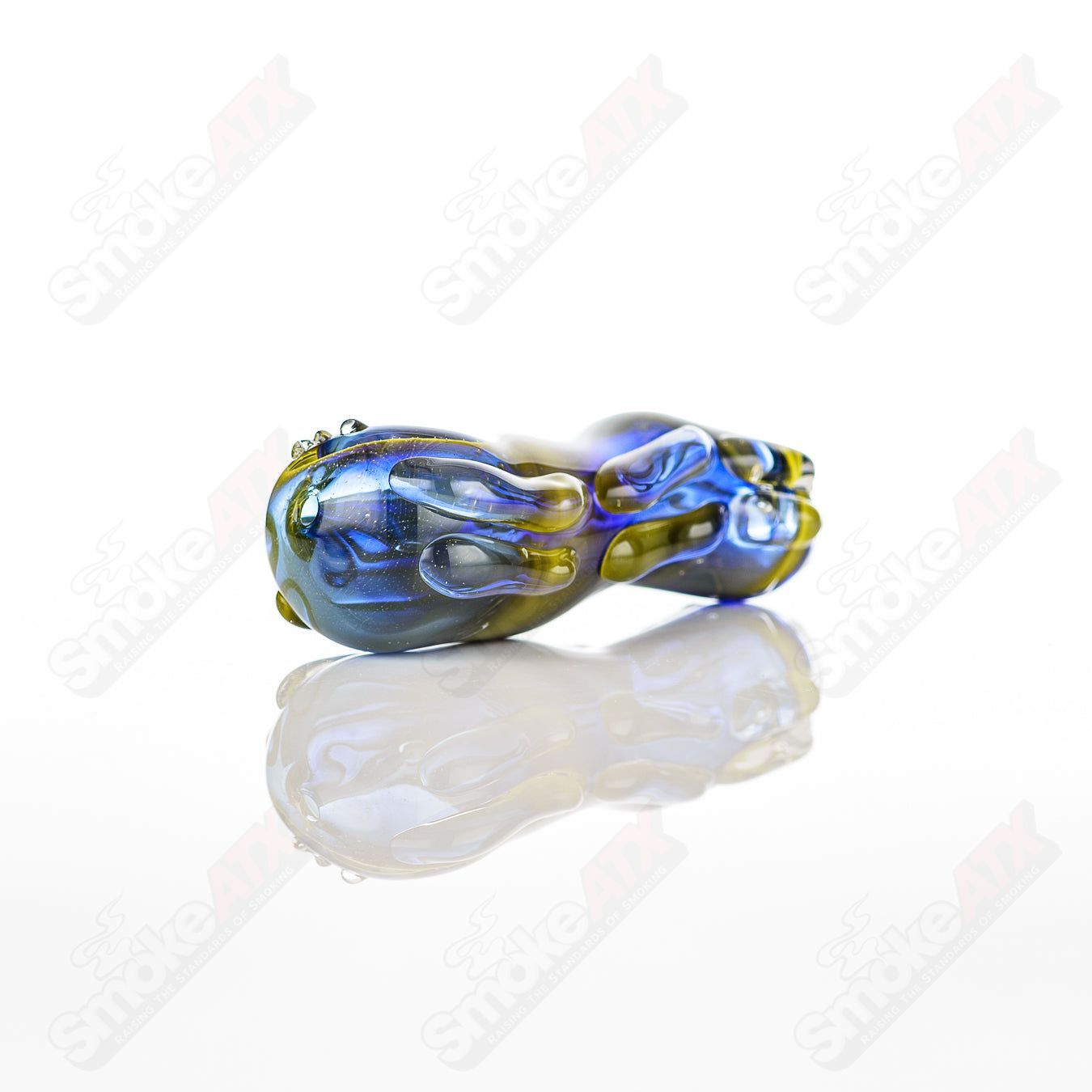 Glass pipe named #47 Spoon by Nobody, featuring a clear glass design with a rounded bowl and smooth stem for smoking enjoyment.
