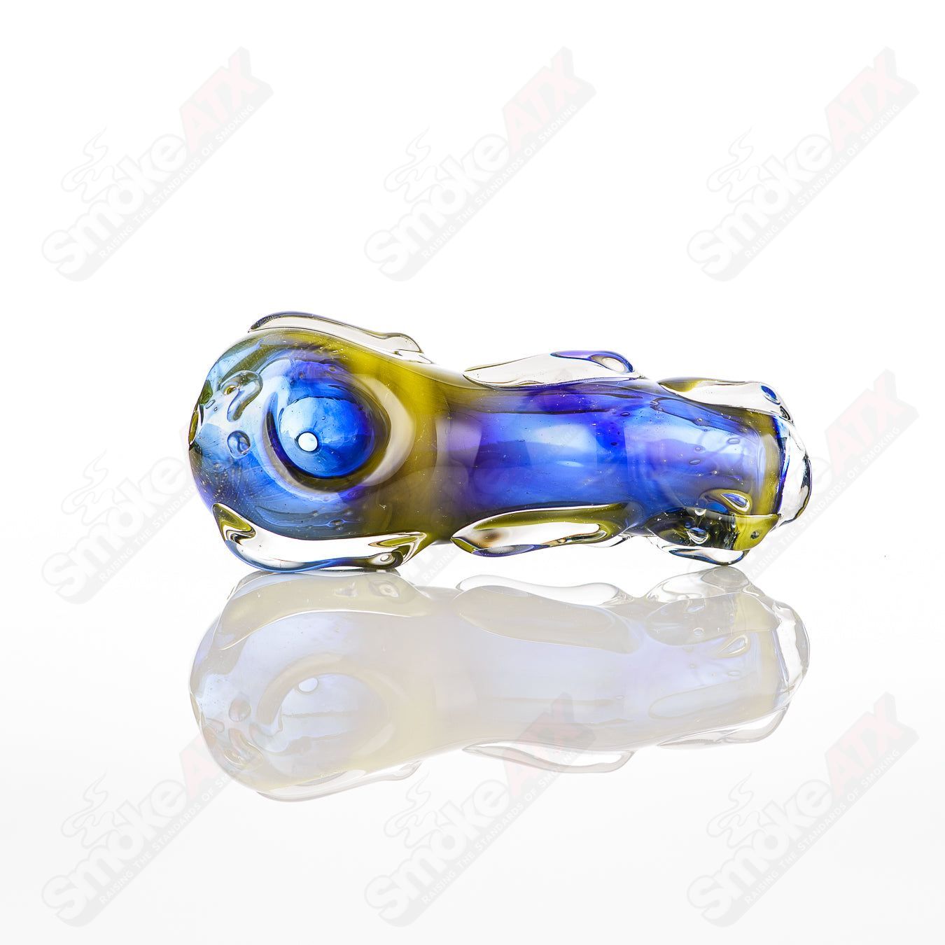 Glass pipe named #47 Spoon by Nobody, featuring a clear glass design with a rounded bowl and smooth handle.