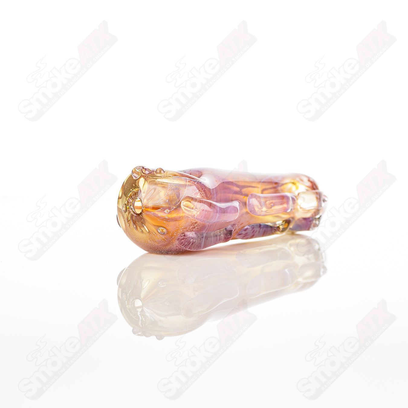 Glass pipe called the #50 Spoon Glass by Nobody, clear glass with a rounded bowl and smooth stem for smoking accessories.