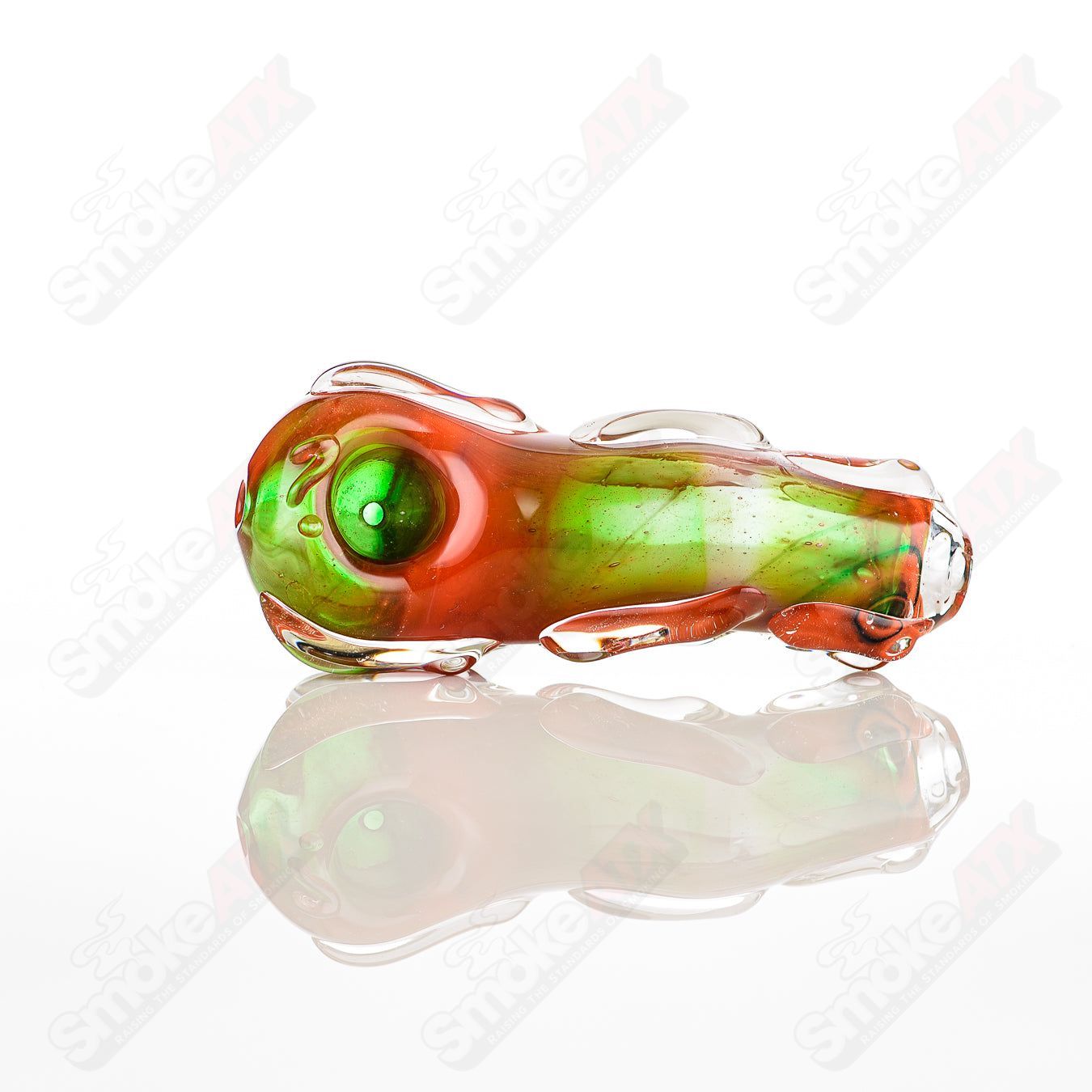 Glass pipe called #51 Spoon Glass by Nobody, featuring a clear glass design with a rounded bowl and a short stem for smoking.