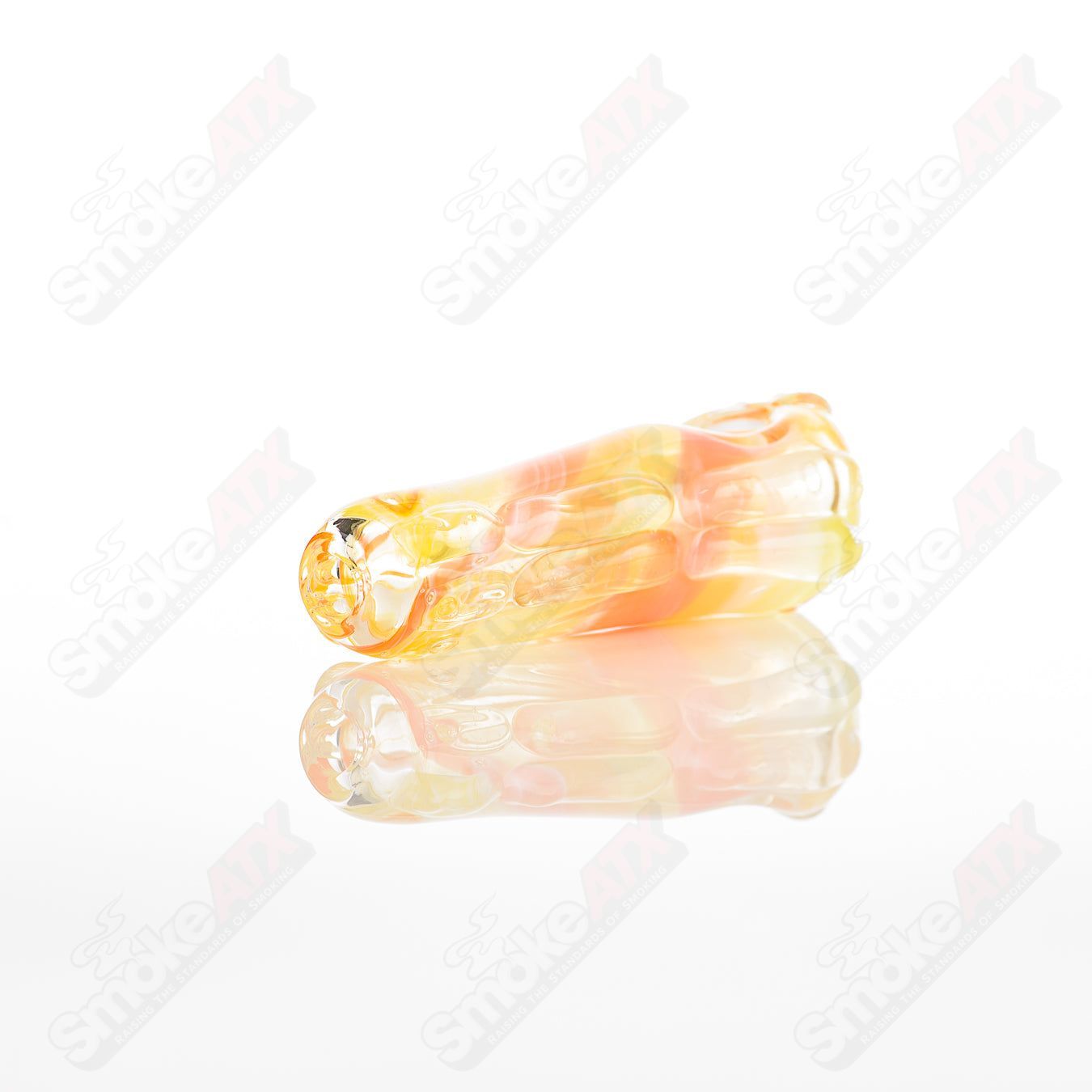 Glass pipe called #54 Spoon Glass by Nobody, featuring a clear glass design with a rounded bowl and smooth stem.