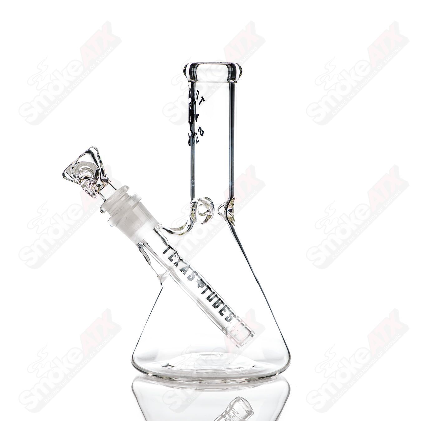 8in 14mm Beaker Texas Tubes - Smoke ATX