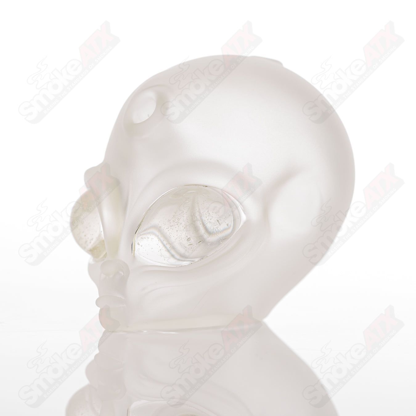 Alien Traveler Ghost Glass heady concentrate rig with unique alien design and vibrant glasswork by Ghost Glass.