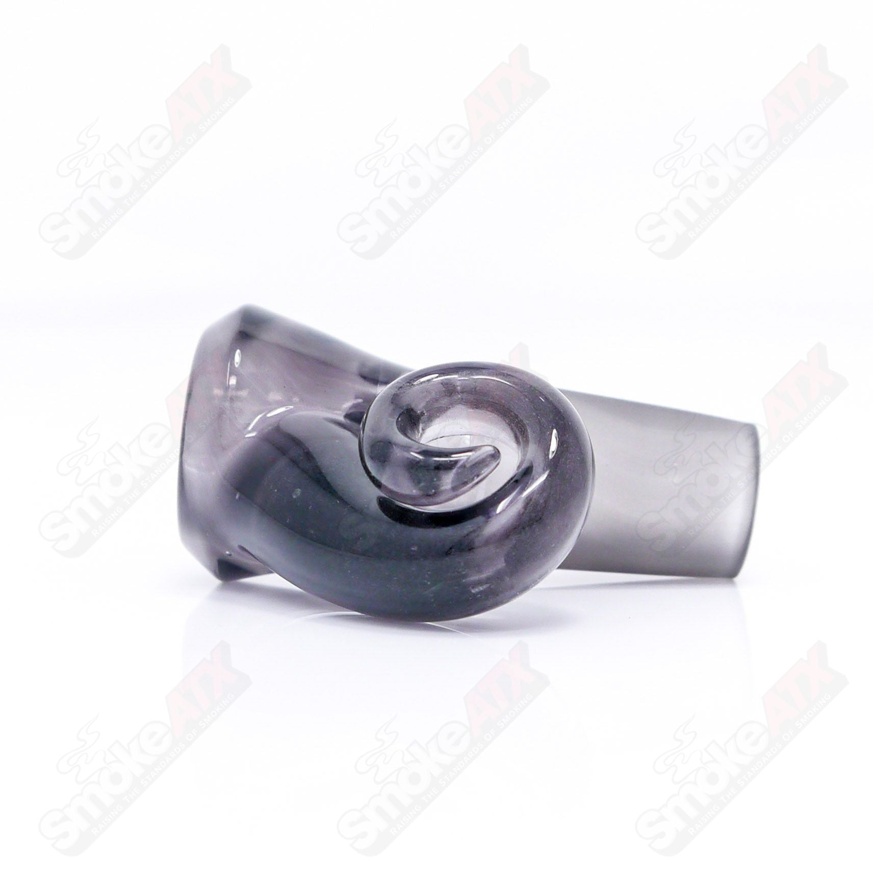 Black Ice UV Black T Glass 18mm Fully Worked Slide 2 - Smoke ATX