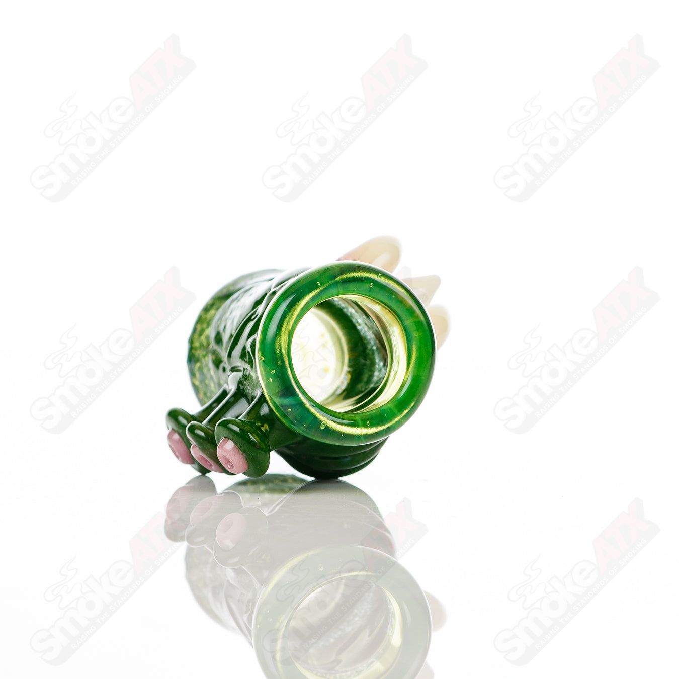 Salt Glass Dome Conversion ISO Jar with slime and sunset slime design, featuring a heady glass cup for collectible use.