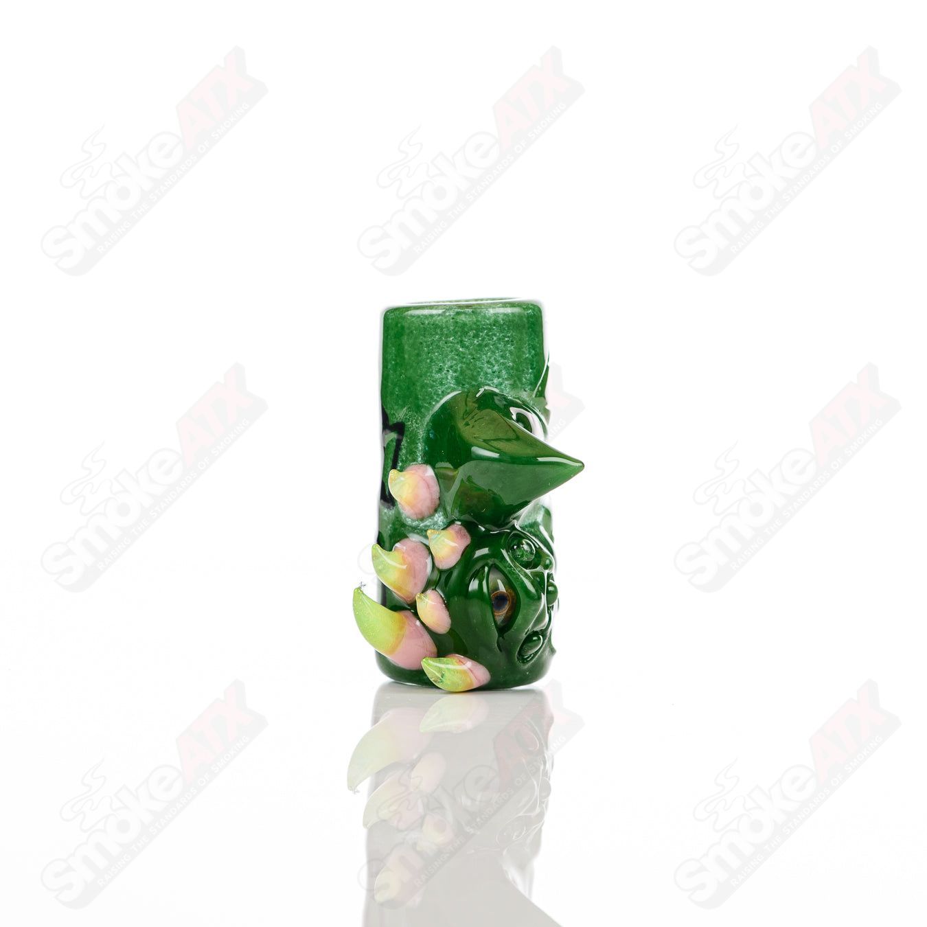 Dome Conversion Shot Glass by Salt Glass featuring an Aurora heady glass design, crafted for stylish shot drinking.