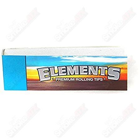 Elements Premium Rolling Tips for smooth, easy rolling of cigarettes or joints, made from high-quality paper for a clean finish.